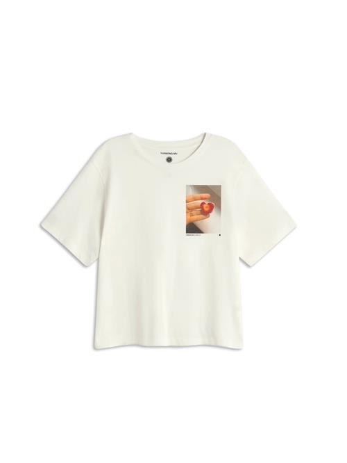 Thinking MU Shirts 'Lucia'  beige / rød / offwhite