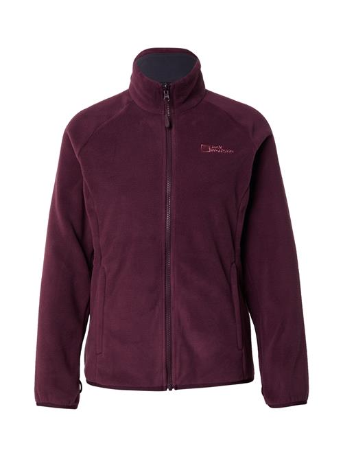 JACK WOLFSKIN Funktionsfleecejakke 'MOONRISE'  brombær