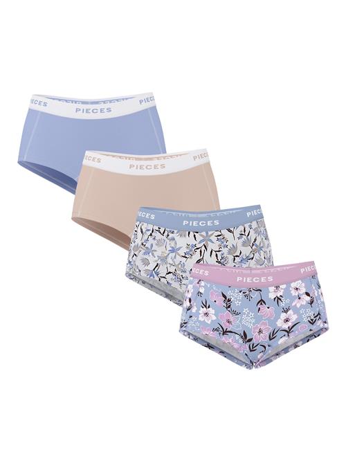PIECES Panty  mørkebeige / lyseblå / blandingsfarvet / hvid