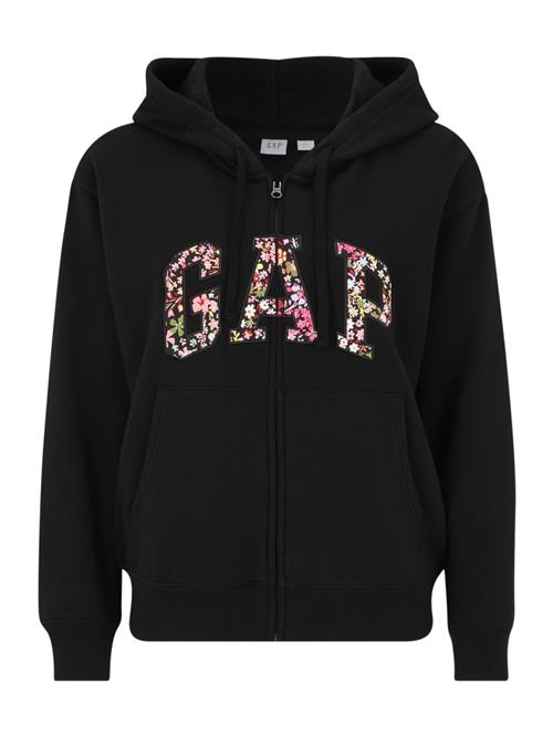 Gap Petite Sweatjakke 'HERITAGE'  kiwi / hindbær / sort / hvid