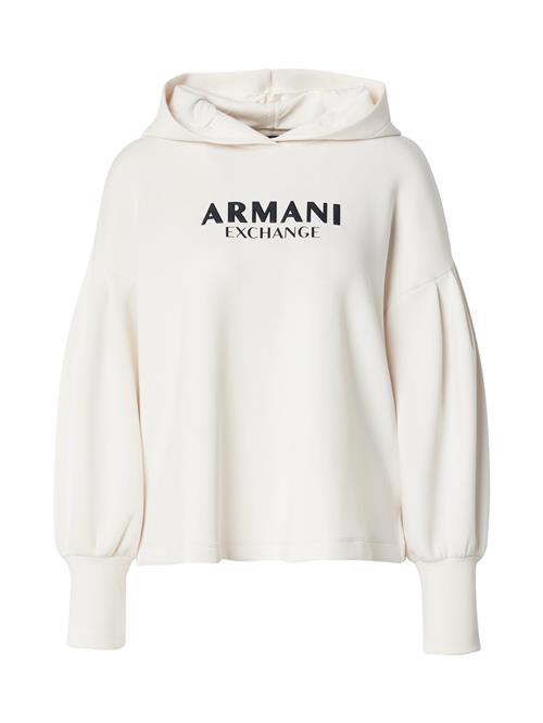 ARMANI EXCHANGE Sweatshirt  sort / offwhite