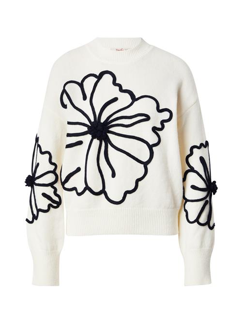 Derhy Pullover 'ABBY'  sort / hvid
