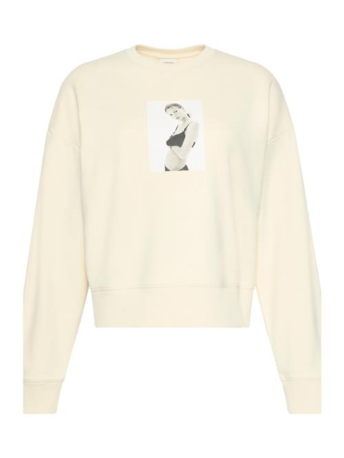 Calvin Klein Sweatshirt 'CLASSIC KATE'  lysegrå / sort / hvid / uldhvid