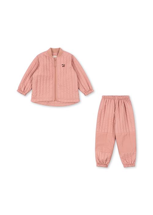 Konges Sløjd Evi Thermo Set Cameo Brown Evi Thermo Set Cameo Brown 12M  Lyserød  12 måneder  kvinde