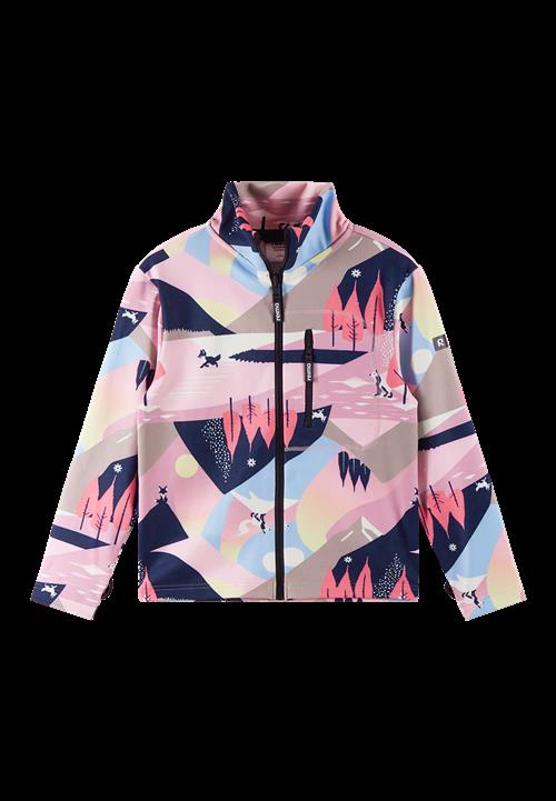 Reima Lisisti Blød Jersey-sweater Med Fuld Lynlås Grey Pink  128 cm    128 cm  kvinde