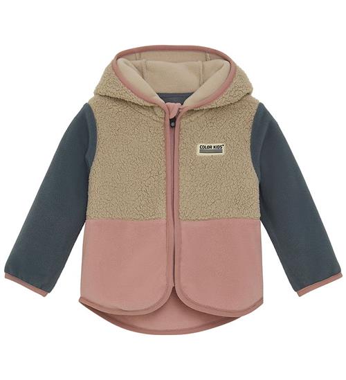 Color Kids Fleecejakke - Baby Teddy - Woodrose