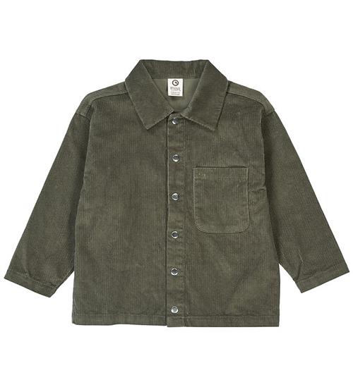 Müsli Skjorte - Fløjl - Deep Green