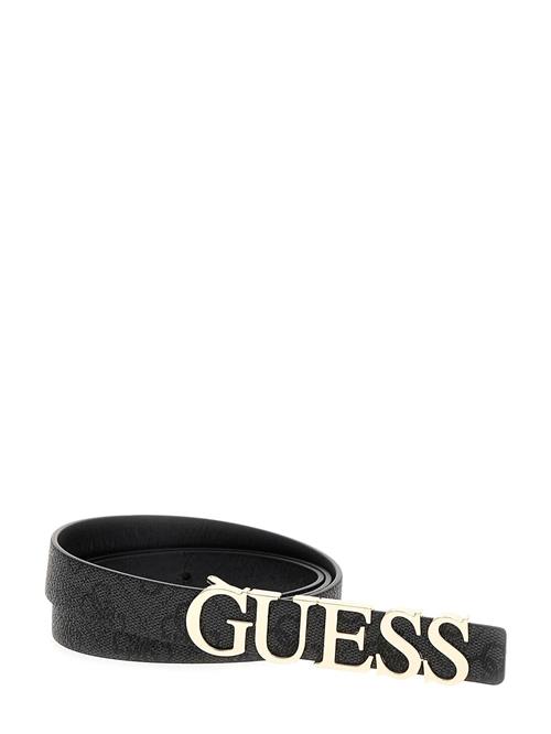 GUESS Bælte 'MERIDIAN NOT ADJ PANT BELT'  guld / antracit / sort