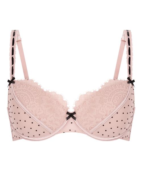 Hunkemöller BH 'Dorothy'  lyserød / sort