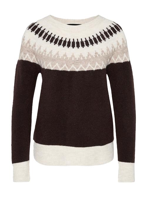 Vero Moda Petite Pullover 'VMSIMONE'  creme / nude / choko