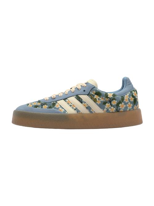 ADIDAS ORIGINALS Sneaker low 'SAMBAE'  lyseblå / gul / mørkegrøn / hvid