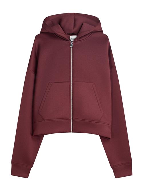 Bershka Sweatjakke  burgunder