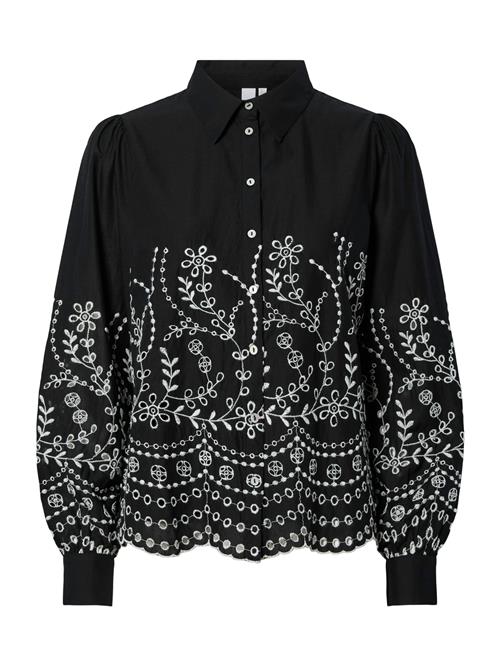 YAS Bluse 'YASLUMA'  sort / hvid
