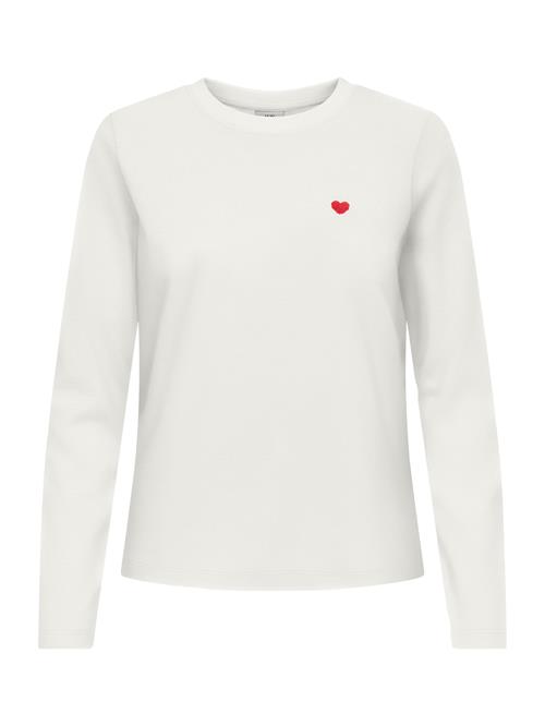 JDY Shirts 'JDYPISA'  carminrød / naturhvid