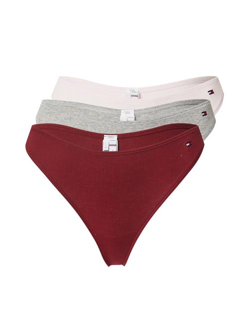 Tommy Hilfiger Underwear String  lysegrå / pudder / mørkerød
