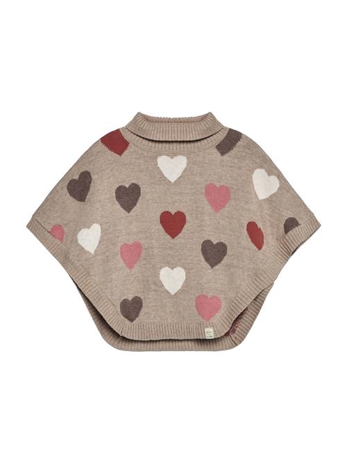Hust & Claire Pullover 'Pinja'  lysebeige / beige-meleret / choko / brandrød