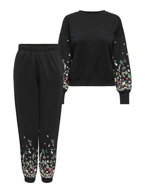 ONLY Joggingdragt 'ONLBROOKE'  grøn / lys pink / sort / hvid