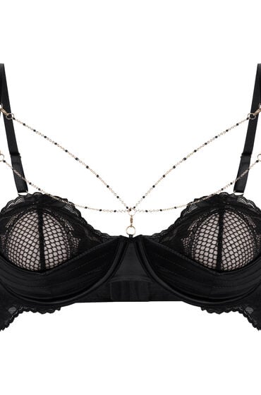 Hunkemöller Formstøbt halvskåls-bøjle-bh Belladonna sort