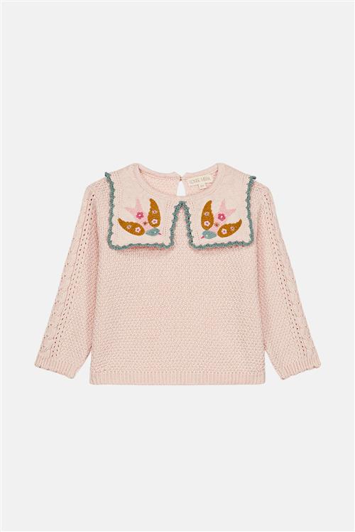 Louise Misha Rilda Strikket Trøje Blush Blush-8 Y  Lyserød  8 år  kvinde