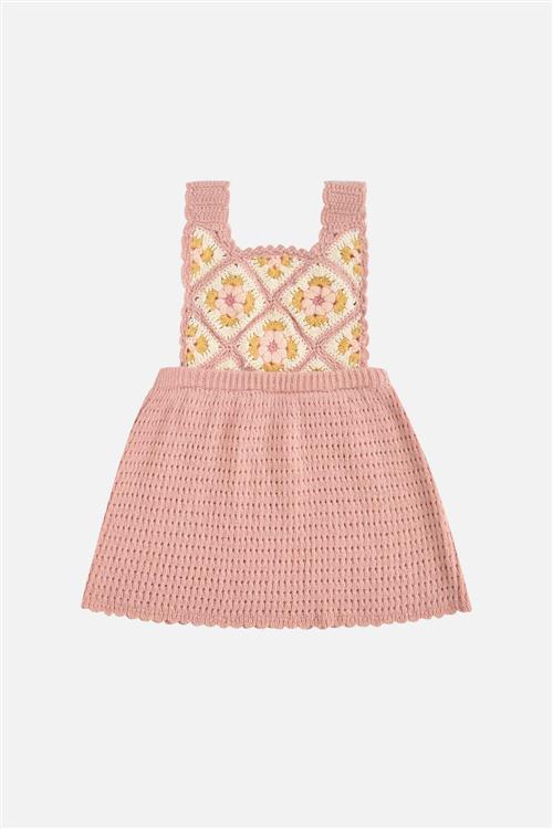 Louise Misha Huguetta Strikket Kjole Blush  Blush-8 Y  Lyserød  8 år  kvinde
