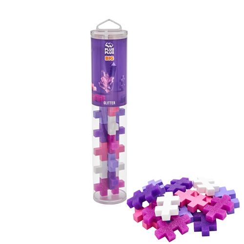 Plus-Plus BIG Glitter Mix  One Size  Lyserød  One Size 1 Y+ Unisex