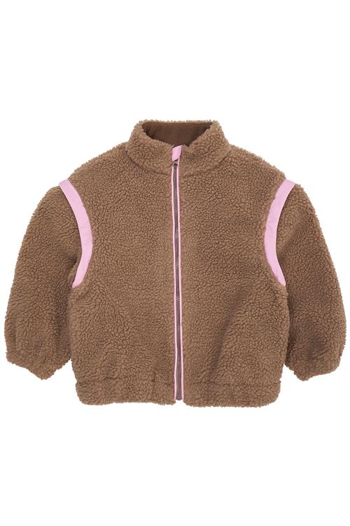 Copenhagen Colors Teddy Jacket W. Removable Sleeves Natural Pink Natural Pink 104 cm  Brun  104 cm  Unisex