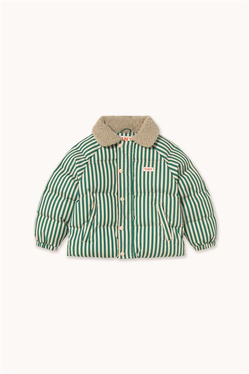 Tinycottons Vatteret Jakke Dark Green  Dark Green-6 Y  Grøn  6 år  Unisex