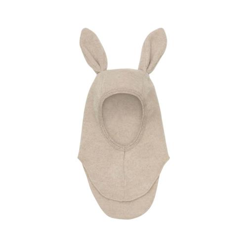 Huttelihut Balaclava Ears Wool Fleece Camel Melange 12-24 months Wool Brun  12-24 måneder  unisex