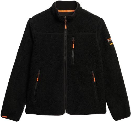 Superdry Fleecejakke  orange / sort