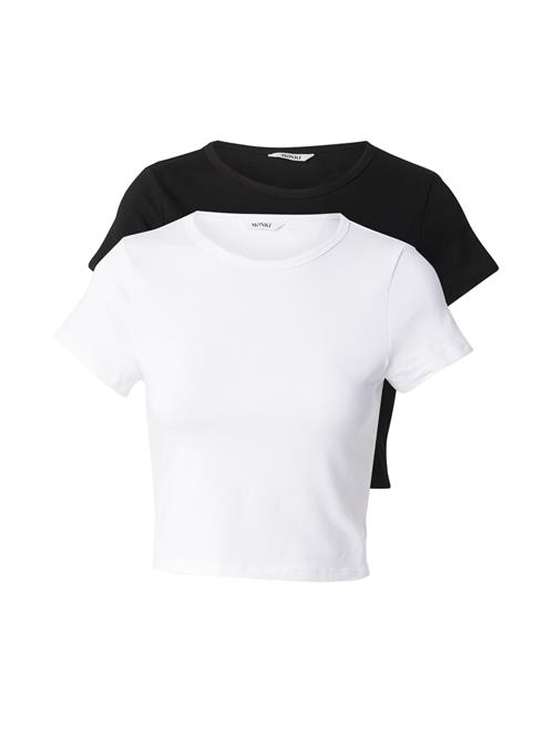 Se Monki Shirts  sort / hvid ved About You