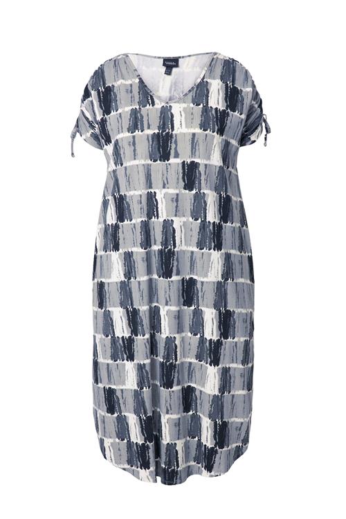 Ulla Popken Kjole  grafit / lysegrå / sort / offwhite