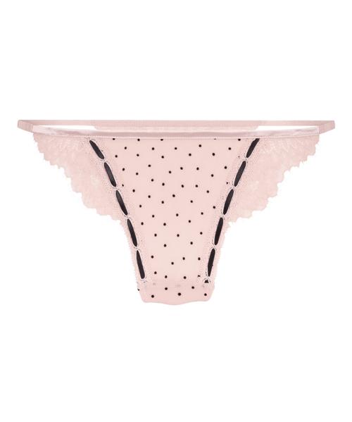 Hunkemöller String 'Dorothy'  lyserød / sort
