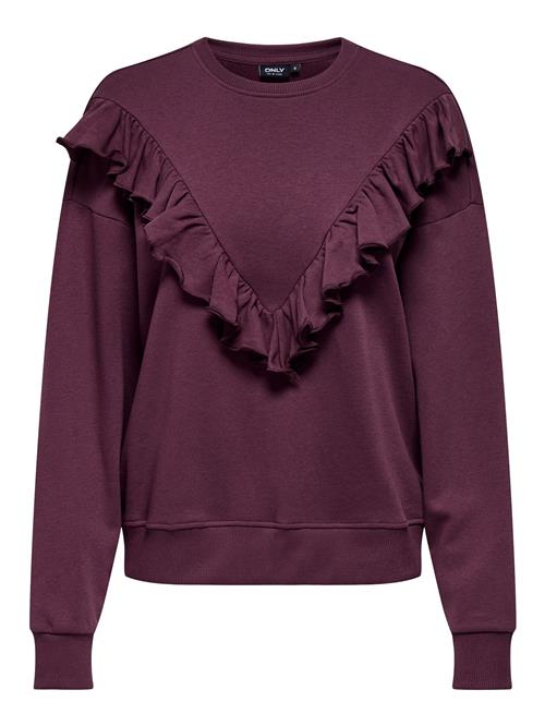 ONLY Sweatshirt 'ONLEly'  vinrød