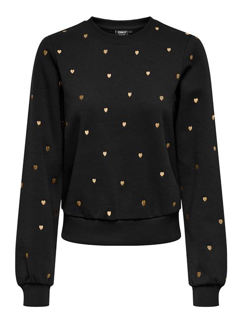 ONLY Sweatshirt 'ONLAtika'  gylden gul / sort