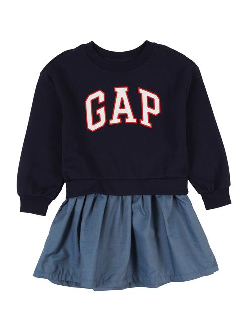 GAP Kjole  navy / blue denim / rød / hvid