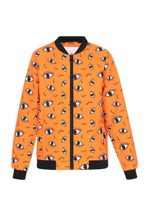 MYMO Overgangsjakke  orange / sort / hvid