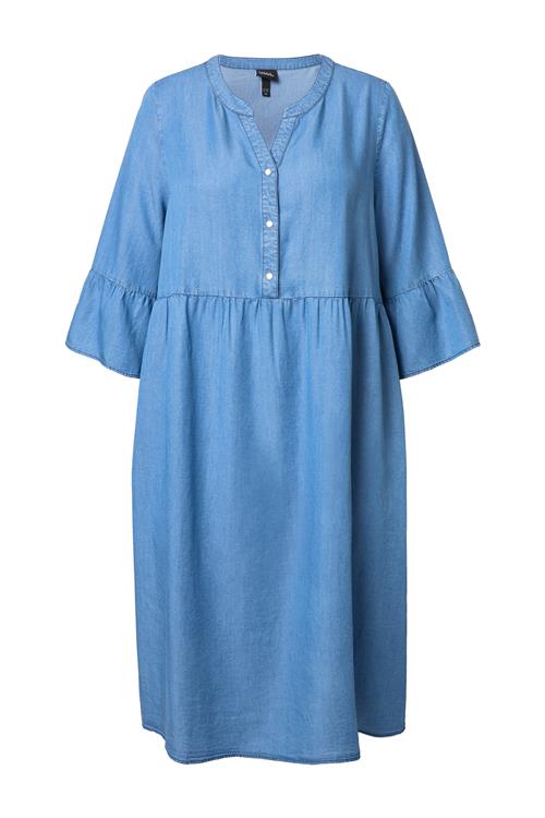 Ulla Popken Kjole  blue denim