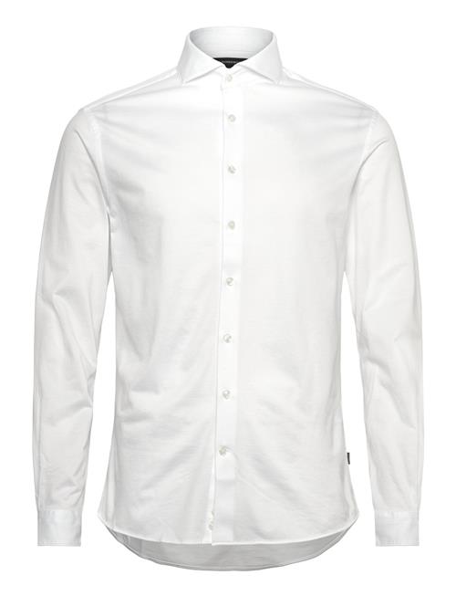 Knitted Piqué Shirt L/S Lindbergh Black White