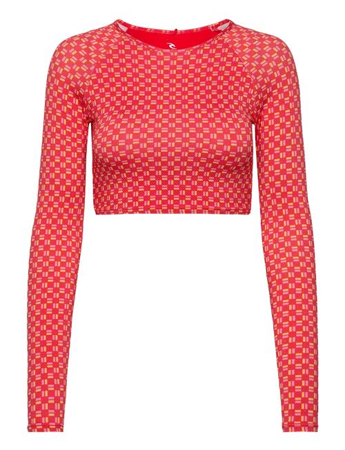 Shell Cove Crop Rashvest Rip Curl Red