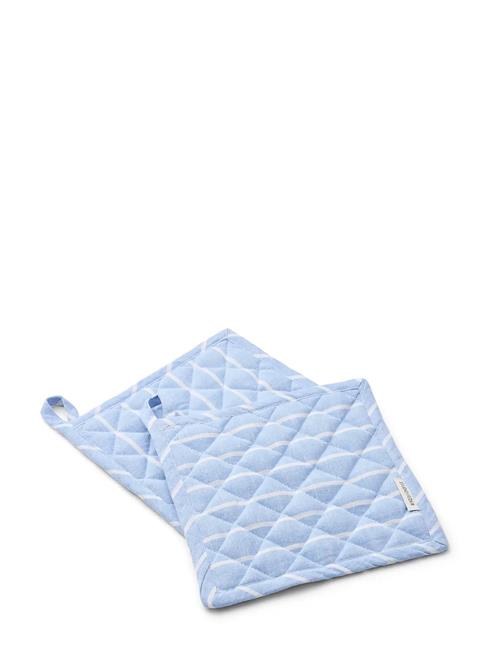 Ada Pot Holder 2-Pack - Cot/Lin STUDIO FEDER Blue