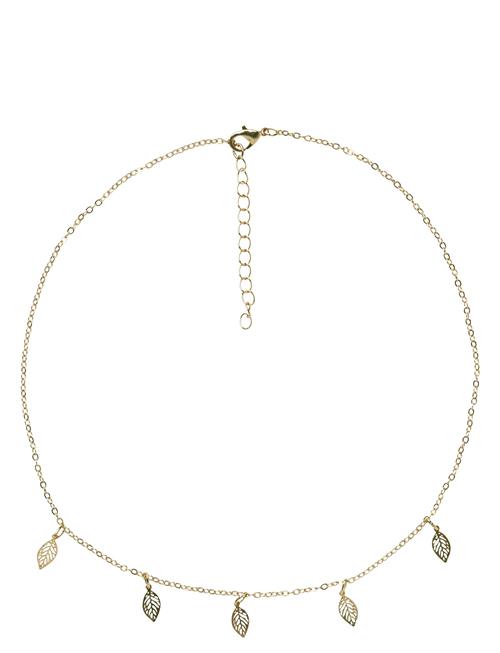 Nlfleaf Necklace LMTD Gold