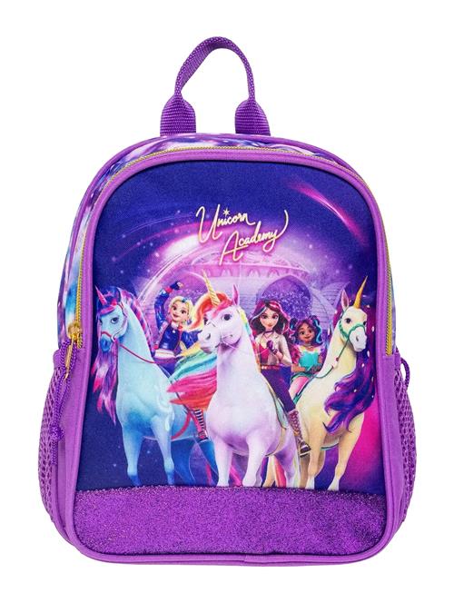 Unicorn Academy, Lille Rygsæk 26,5 X 21 X 10 Cm Euromic Purple