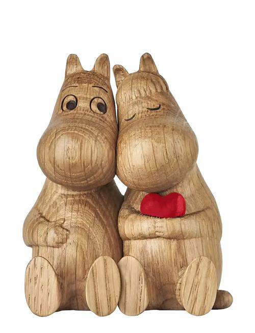 Mumitroldene Træfigur Egetræ Kram, Rød Hjerte Dsignhouse Moomin