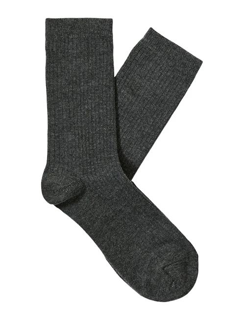 Slfrose Sock Noos Selected Grey