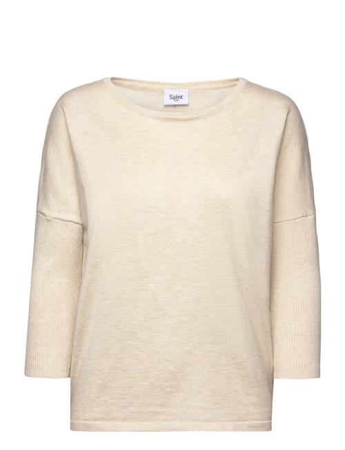 A2561, Milasz R-Neck Pullover Saint Tropez Cream