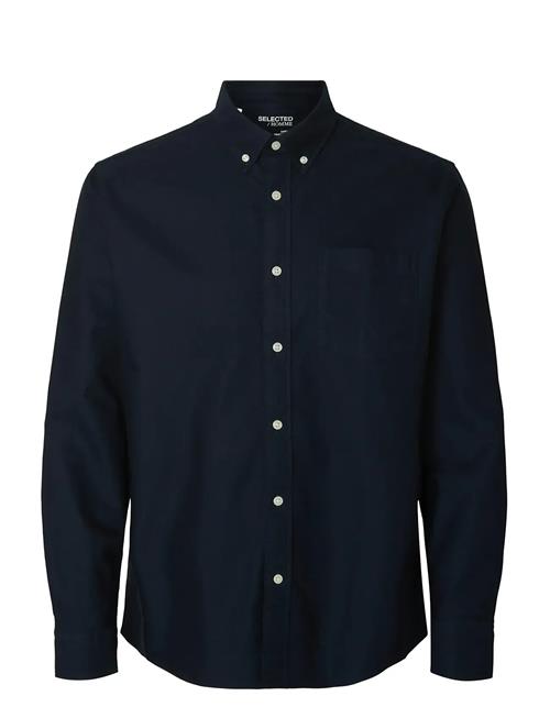 Slhregrick-Ox Shirt Ls Noos Selected Navy