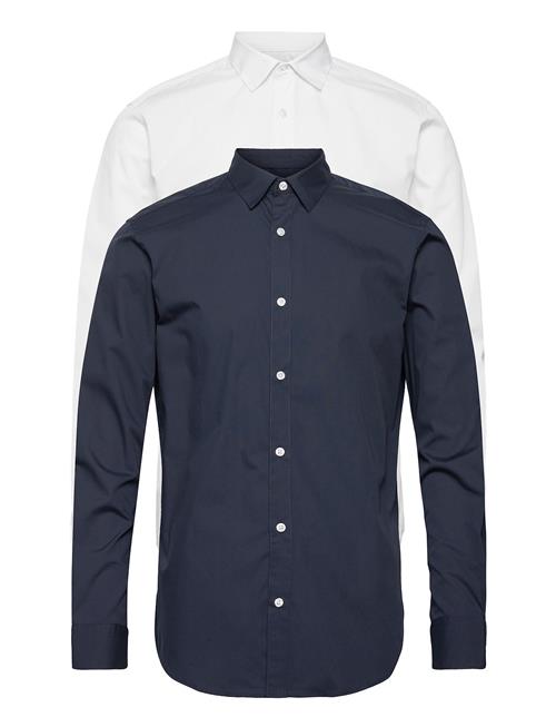 Jack & Jones Jjjoe Shirt Ls 2 Pack Mp Jack & J S Blue