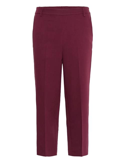 Kasakura Hw Cropped Pants Kaffe Burgundy