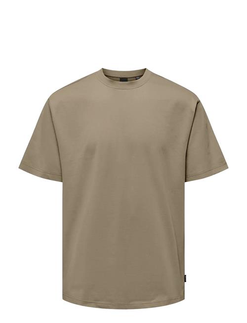 Onsfred Life Rlx Ss Tee Noos ONLY & SONS Beige
