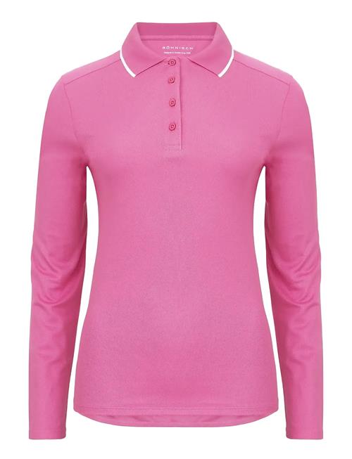 Miriam Long Sleeve Poloshirt Röhnisch Pink